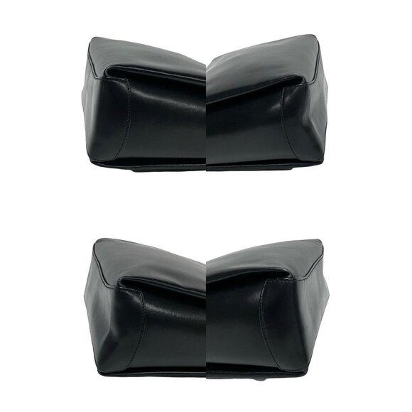 GUCCI Authentic Vintage Black Leather Bamboo Shoulder Bag - Picture 7 of 8